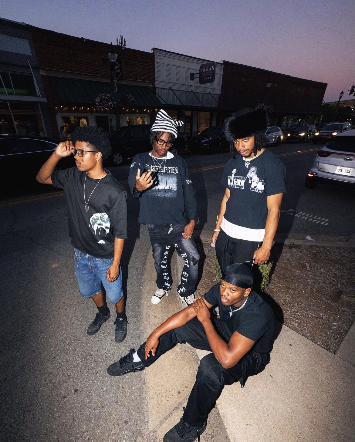 The Gen. Mafia group photo at dusk