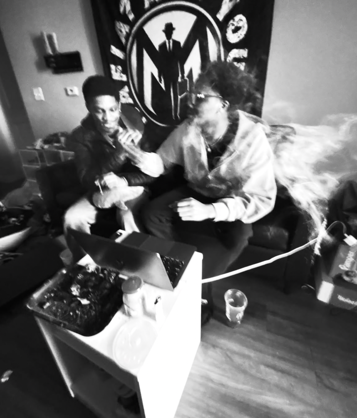 Studio session with TGM banner